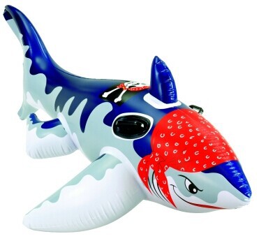 2  ̴ Ǯ  ؿ Ḧǳ  ̴ ó/SHARK RIDER WITH 2 HANDLES inflatable animal rider for pool fun SHIPPING FREE